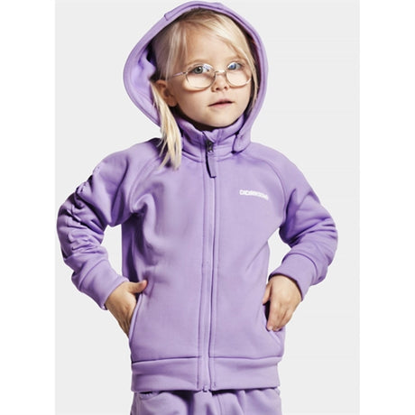 Didriksons Corin Digital Purple Sweatshirt m. Lynlås