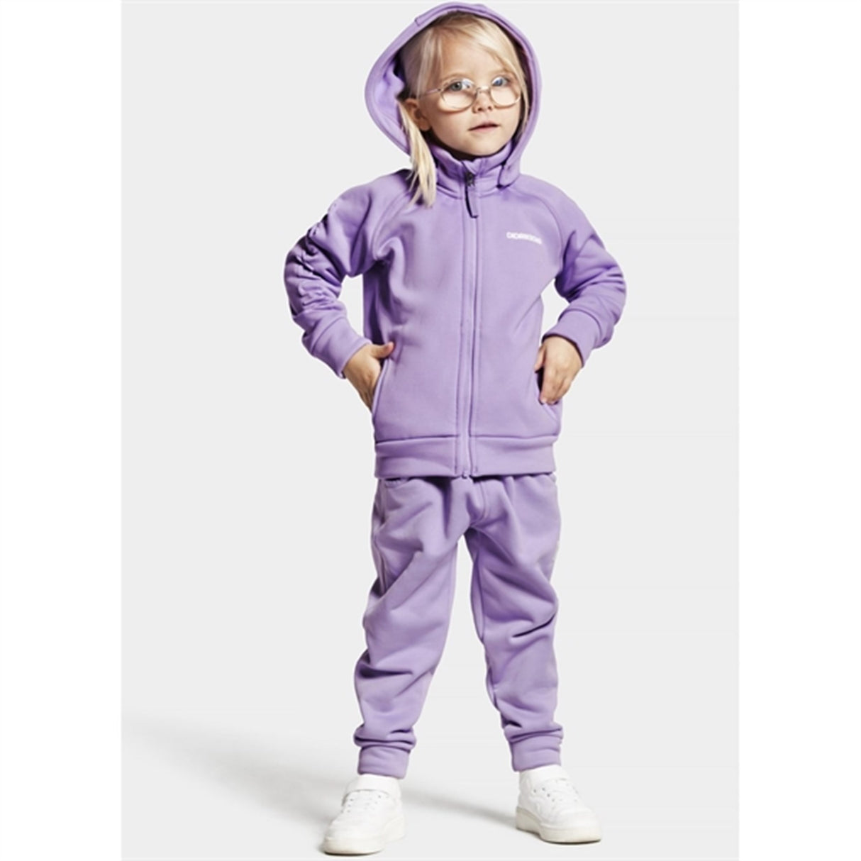 Didriksons Corin Digital Purple Sweatshirt m. Lynlås