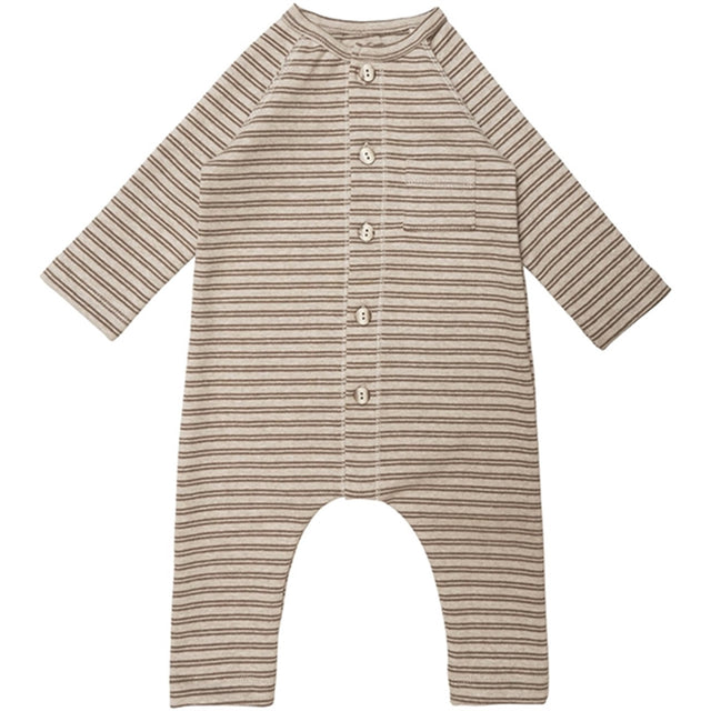 Huttelihut Cottey Baby Heldragt Stripes Camel/Mole