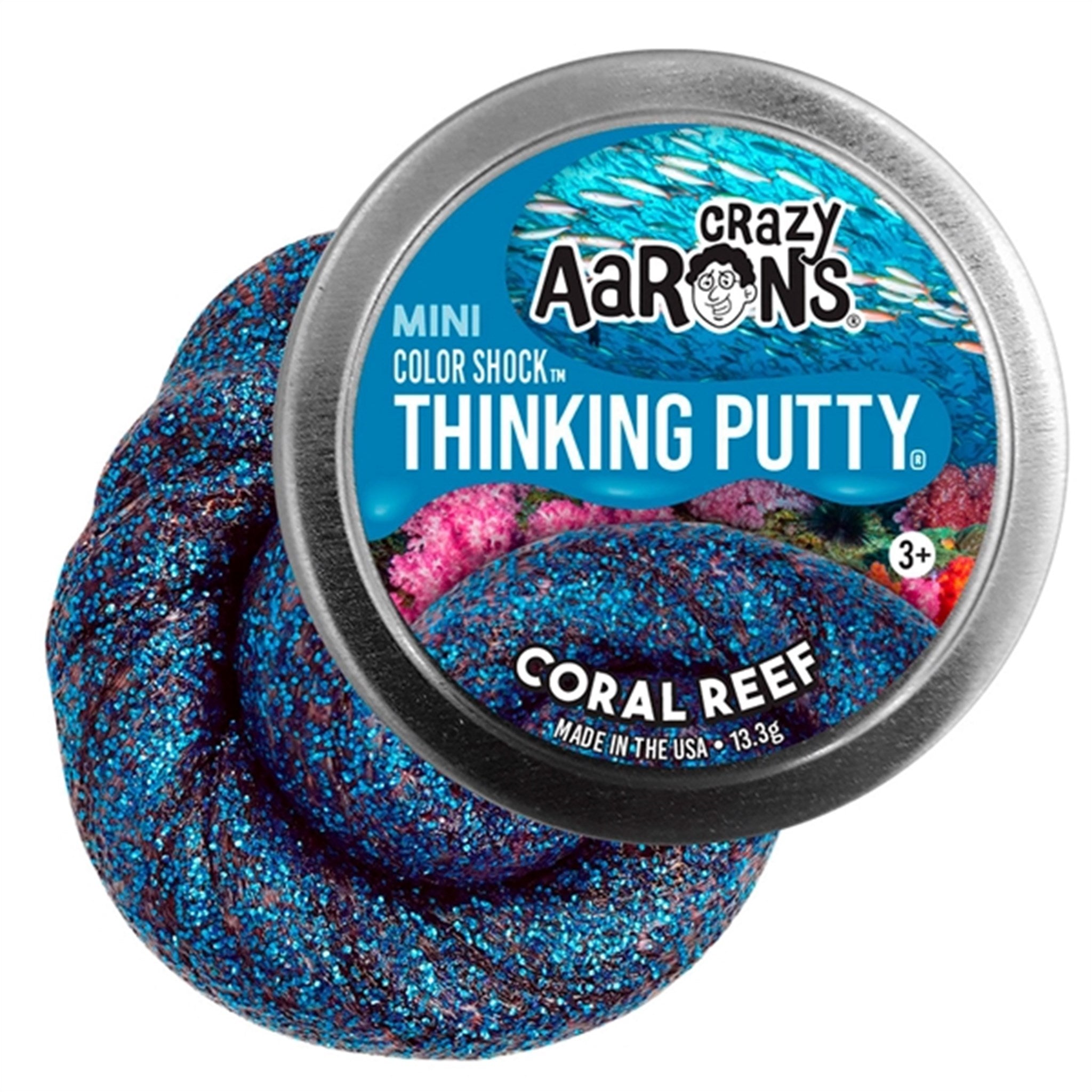 Crazy Aaron's® Slim - Thinking Putty Mini Tins - Coral Reef