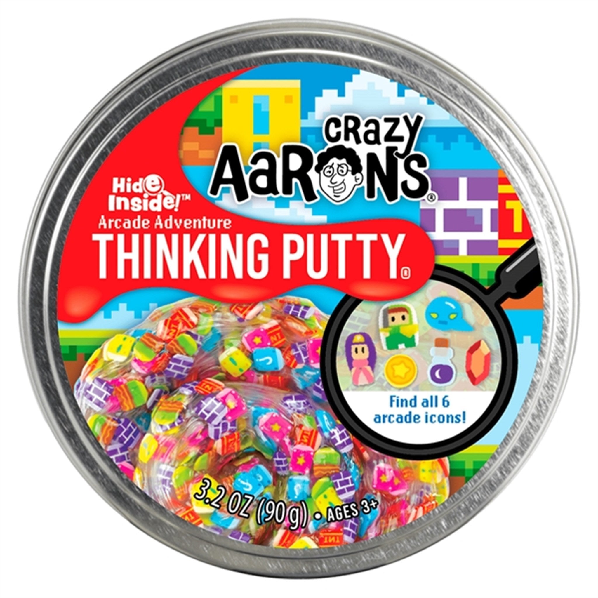 Crazy Aaron's® Slim - Thinking Putty Hide Inside! - Arcade Adventure