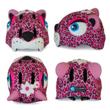 Crazy Safety Leopard Cykelhjelm Pink