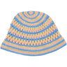 Copenhagen Colors Sky Blue/Pale Yellow/Dusty Rose Comb. Hæklet Hat