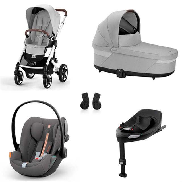 Cybex Bundle Talos Lava Grey (Silver Frame) +