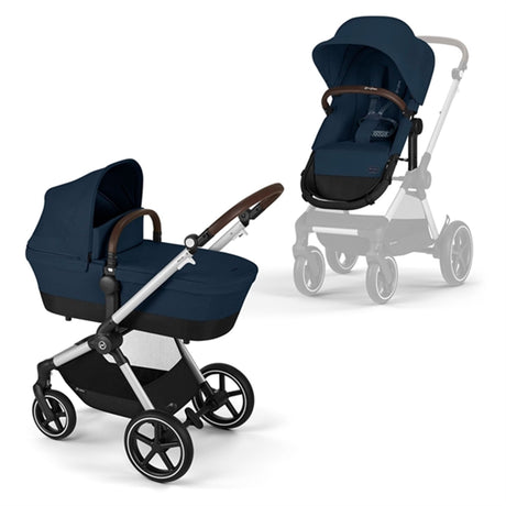 Cybex Eos Lux Ocean Blue 2-i-1 Klapvogn