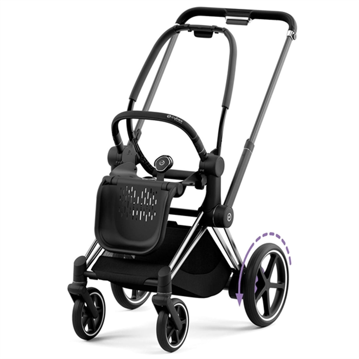 Cybex ePRIAM Stel inkl. Hård Sædedel Chrome Black