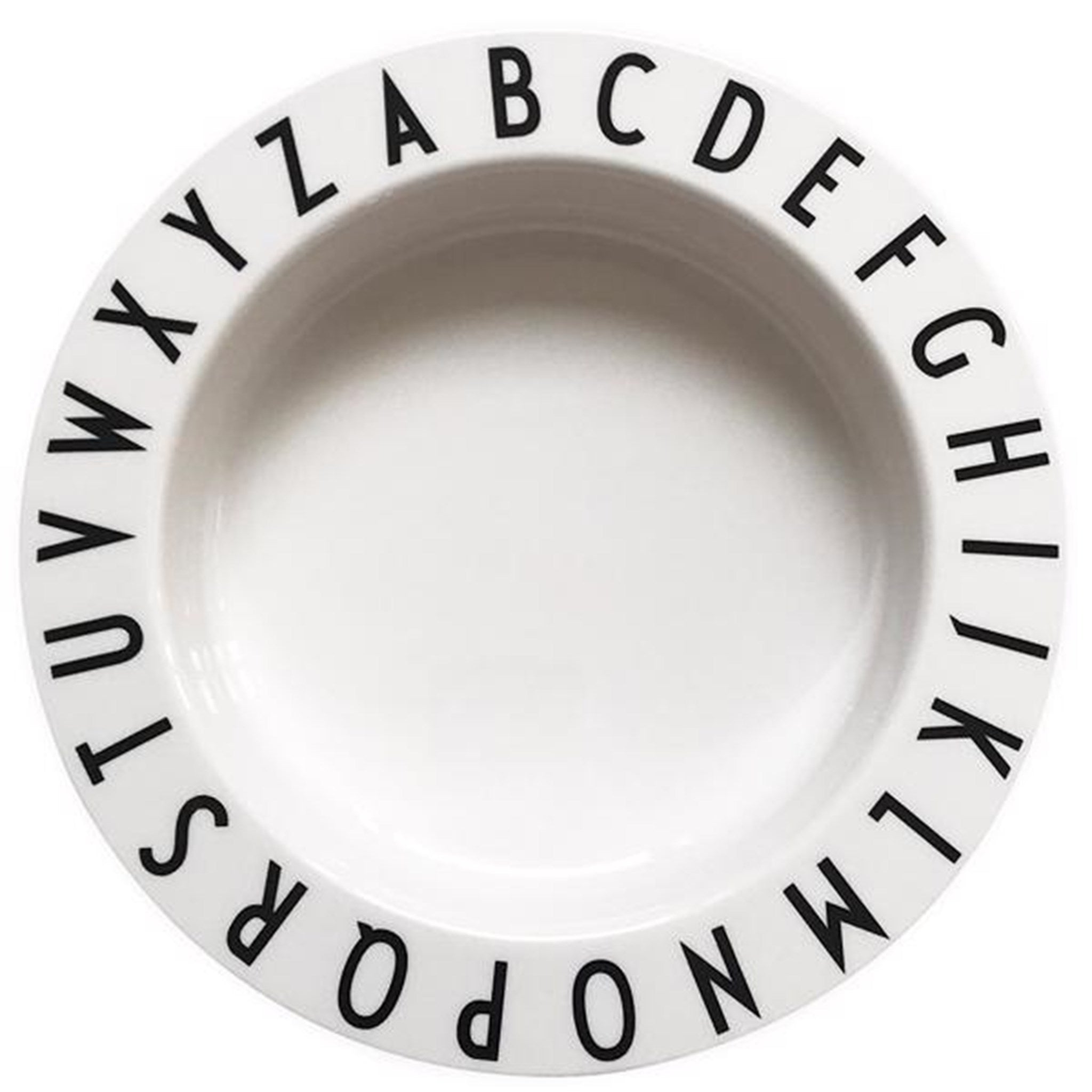 Design Letters Tritan White Eat & Learn ABC Dyb Tallerken