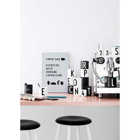 Design Letters Food Icons for Messageboard Black