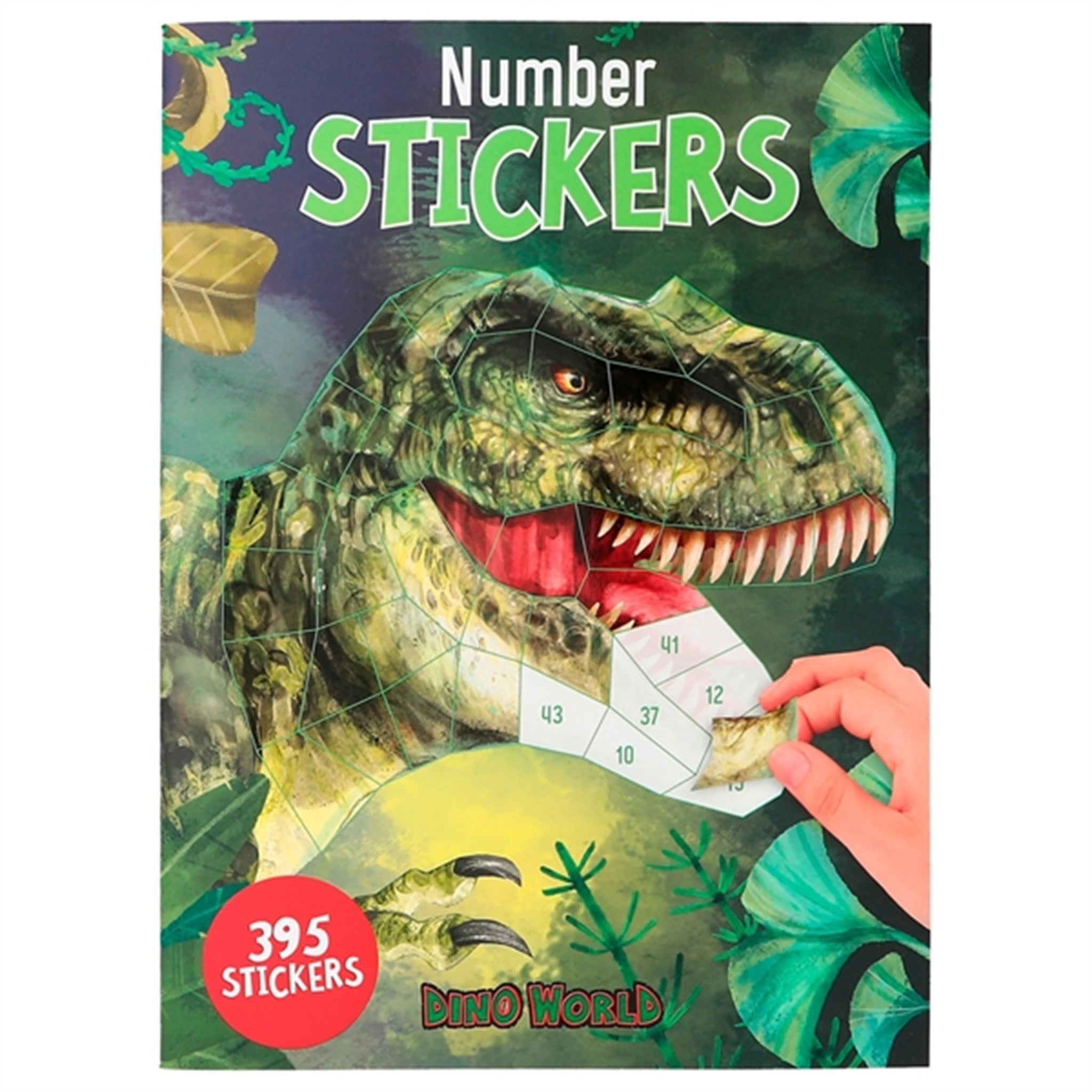 Dino World Number Stickersbog