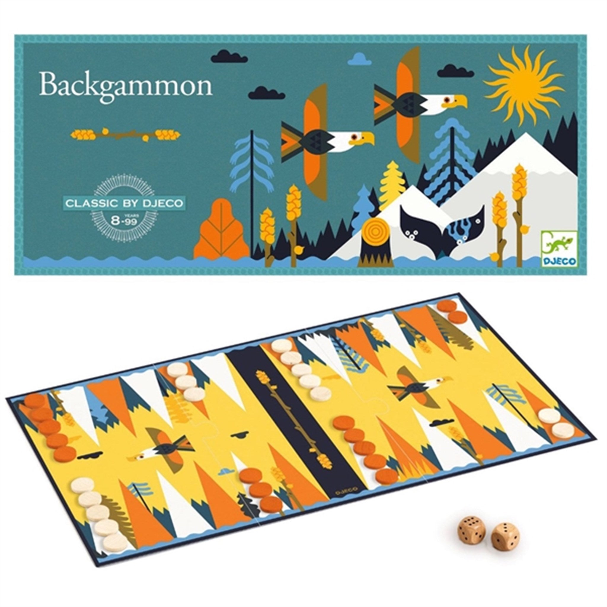 Djeco Klassisk Spil Backgammon