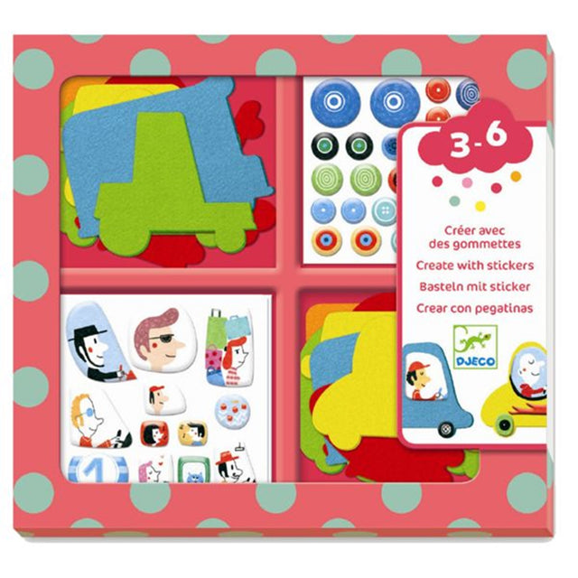 Djeco Klistermærker Biler