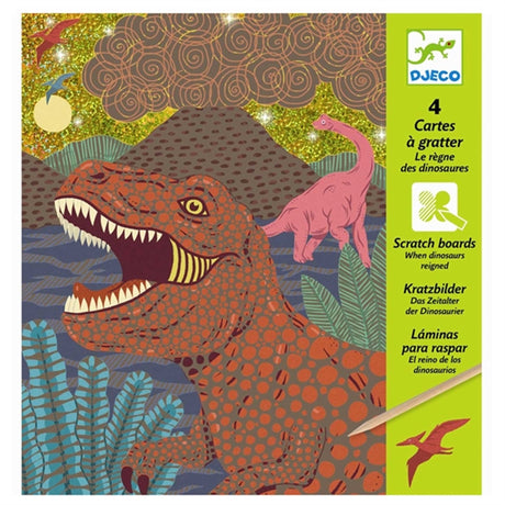 Djeco Scratch Kort - Dino