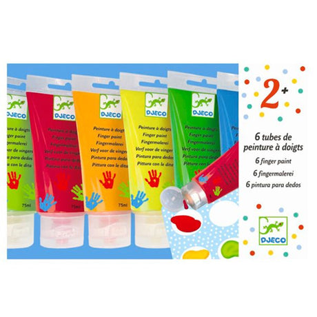 Djeco Peinture A Doigts 6 Finger Paint Tubes