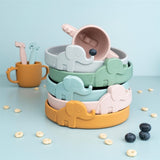 Done by Deer Peekaboo Rund Tallerken Elphee Mustard