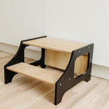 Duck Woodworks Step Stool Black