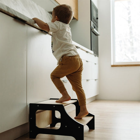 Duck Woodworks Step Stool Black 2