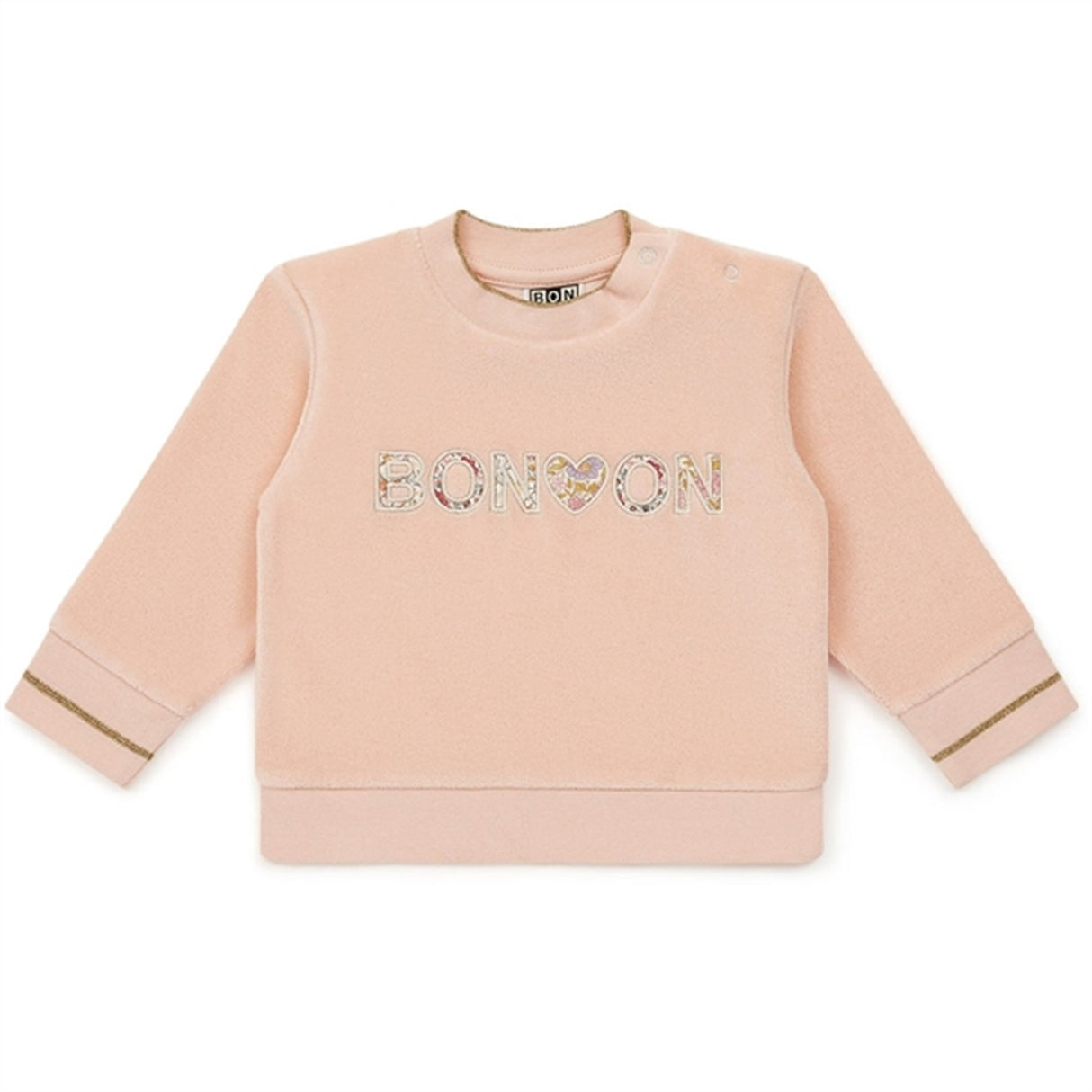 BONTON Rose Coquillage Baby Sweatshirt