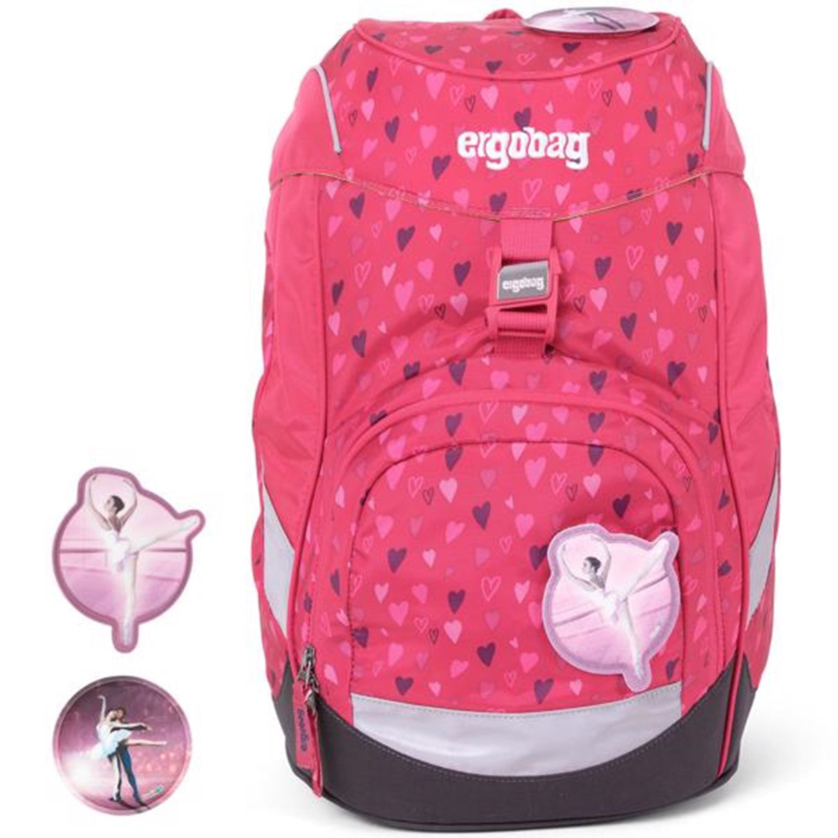 Ergobag Skoletaske Prime HorseshoeBear Pink Hearts