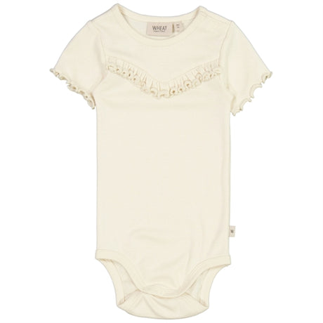 Wheat Eggshell Ruffle Rib Body