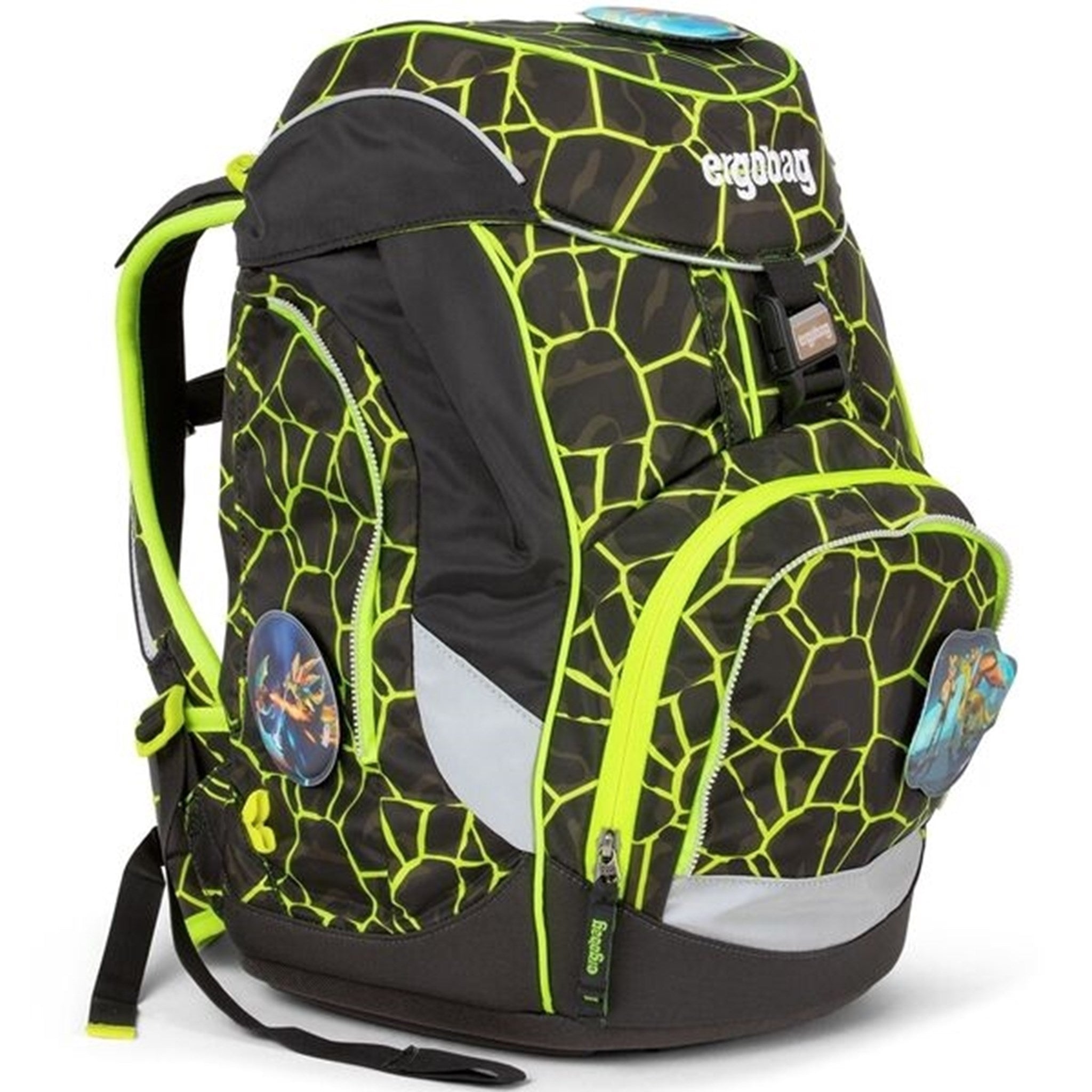 Ergobag Skoletaske Sæt Lumi Pack Dragon RideBear Lava Yellow 2