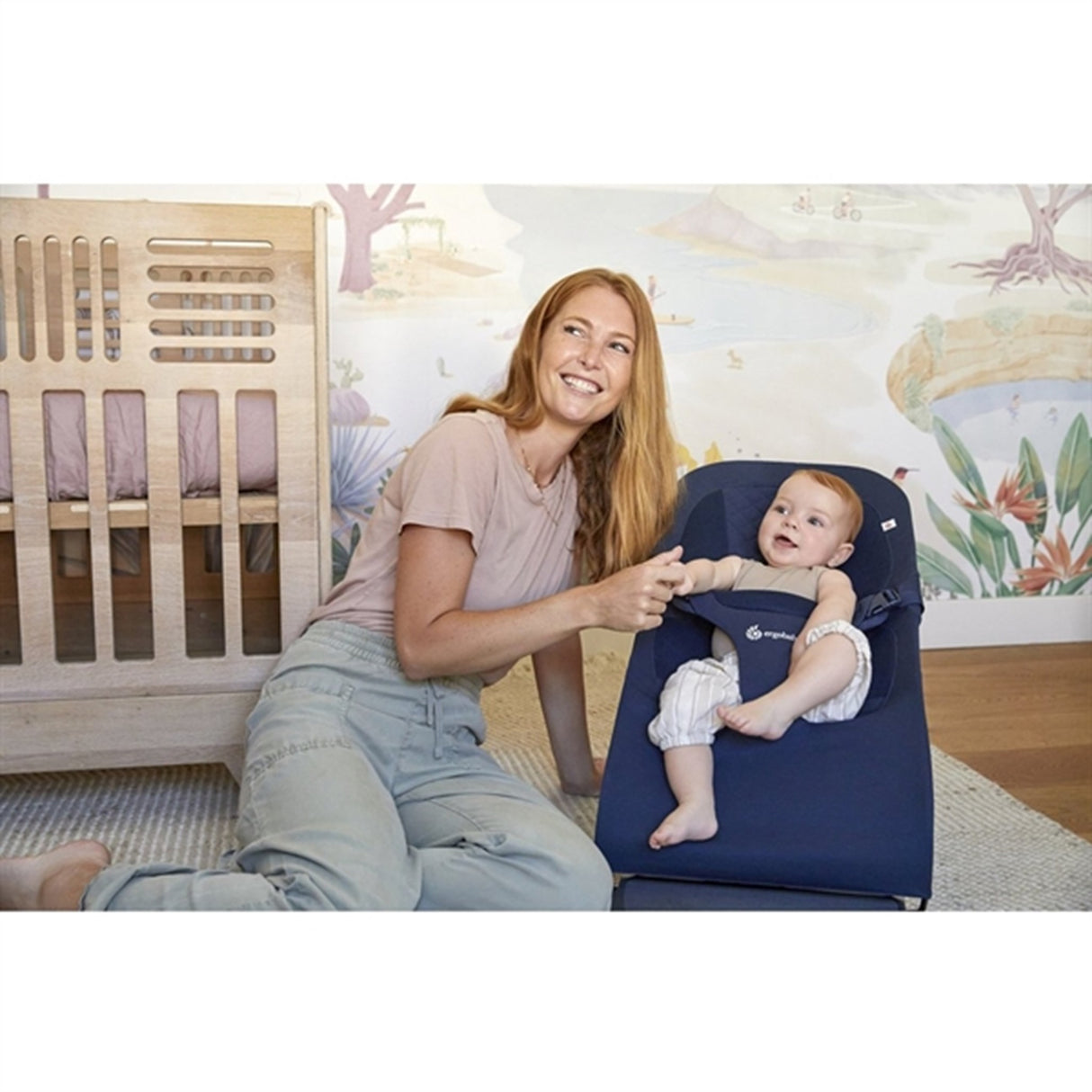 Ergobaby Evolve 3-I-1 Skråstol Midnight Blue