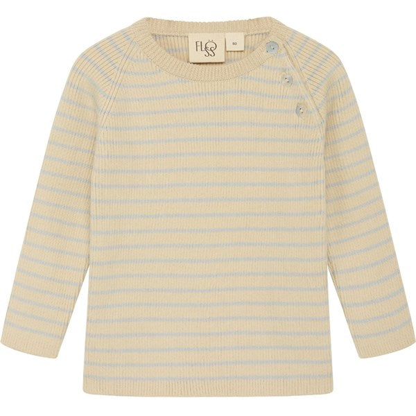 Flöss Flye Strik Bluse Sea Salt/Warm Cotton