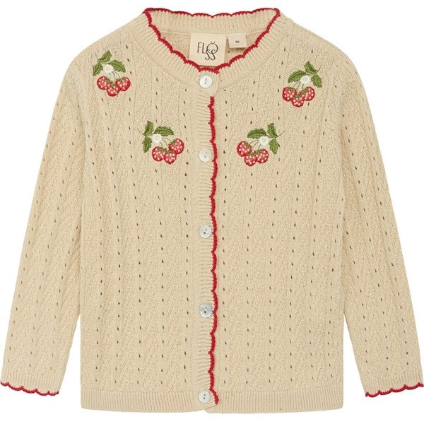 Flöss Faye Cardigan Warmcotton/Rouge