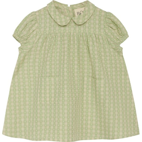 Flöss Stella Kjole Lime Gingham