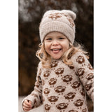 Fliink Sandshell Fossil Sheep Pattern Star Beanie 3