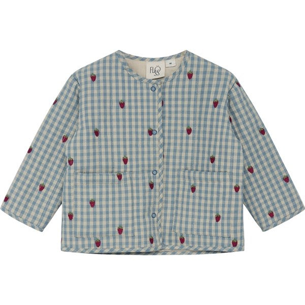 Flöss Polly Jakke Berry/Blue Gingham