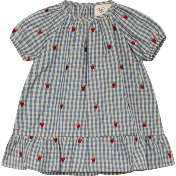 Flöss Polly Kjole Berry/Blue Gingham