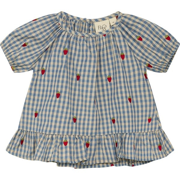 Flöss Polly Bluse Berry/Blue Gingham