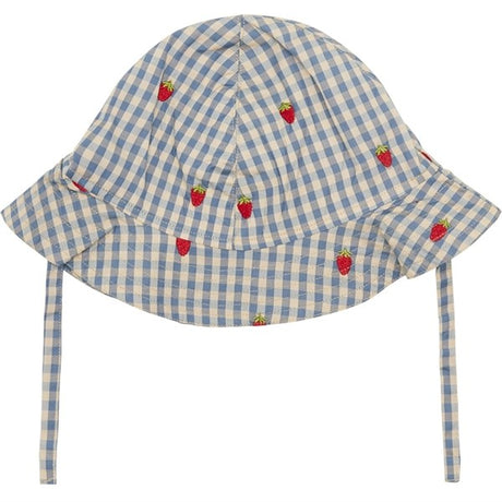 Flöss Polly Solhat Berry/Blue Gingham