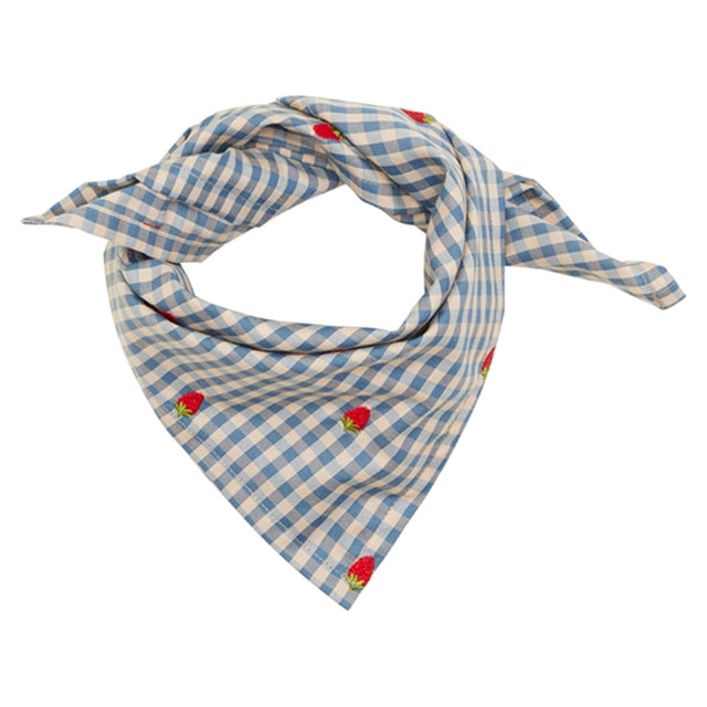 Flöss Polly Tørklæde Berry/Blue Gingham