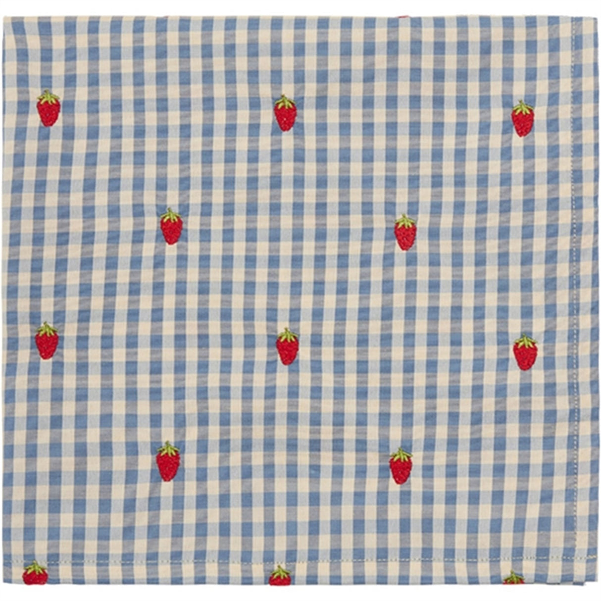 Flöss Polly Tørklæde Berry/Blue Gingham 2