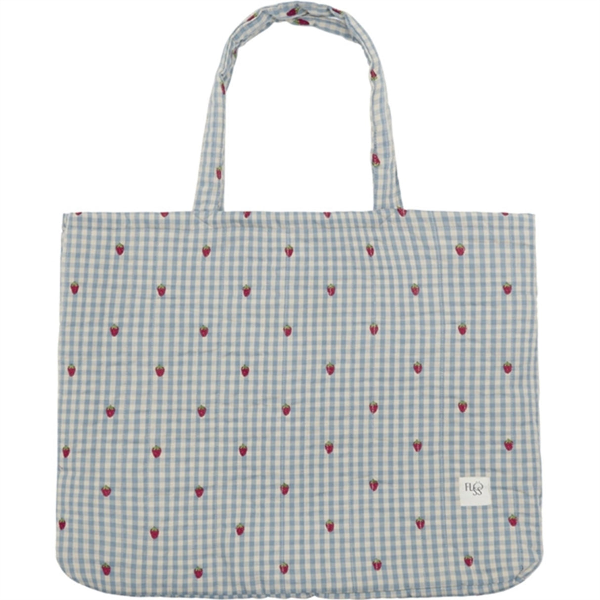 Flöss Polly Quiltet Taske Berry/Blue Gingham