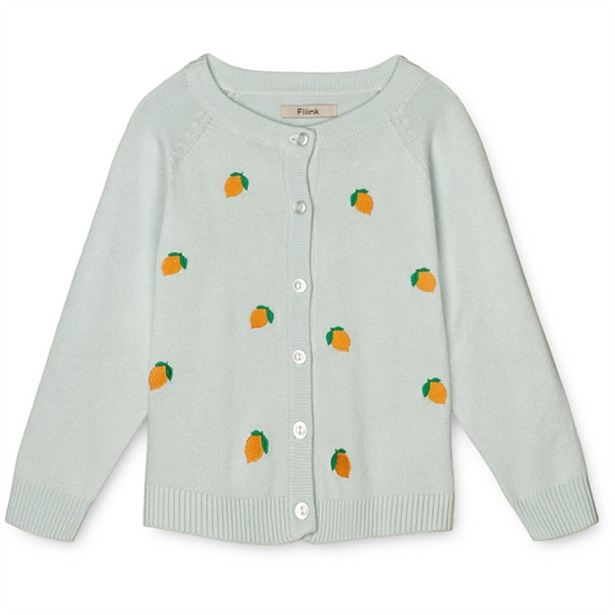 Fliink Ballad Blue/Sunflower Lemons Favo Embr. Strik Cardigan