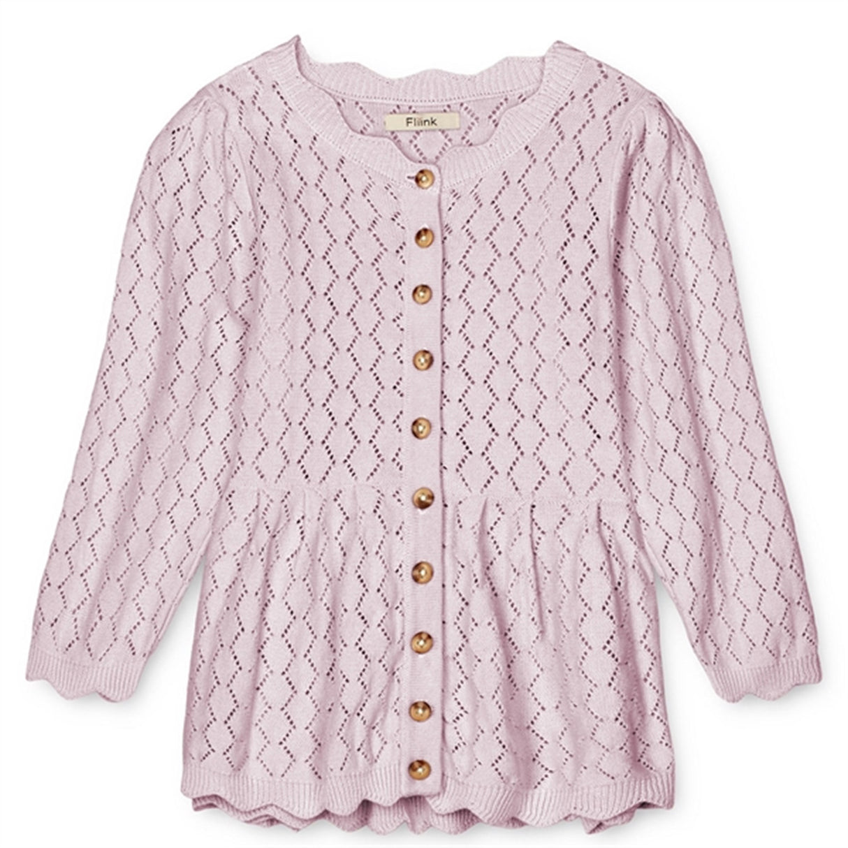 Fliink Lavender Fog Oma Strik Cardigan