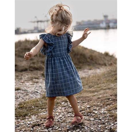 Fliink Navy Miro Ruffle Kjole 2