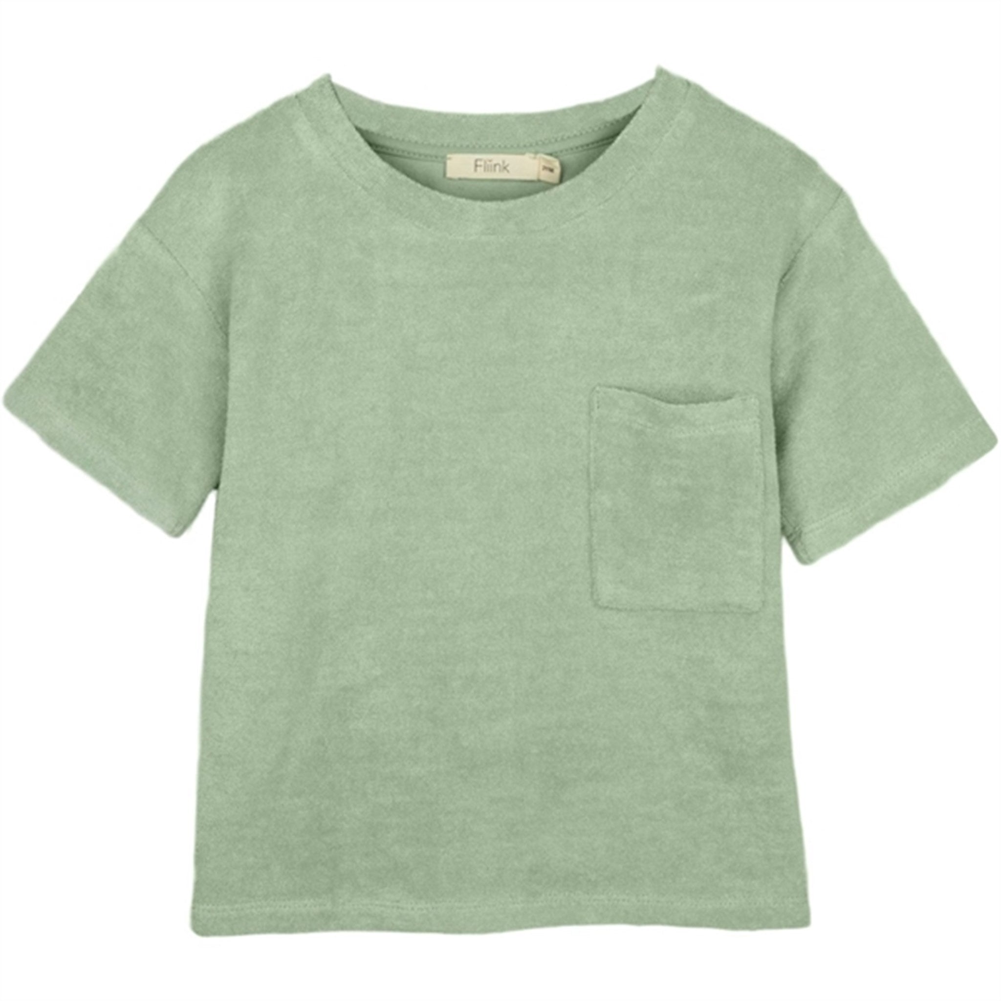 Fliink Dusty Green Teddy T-Shirt