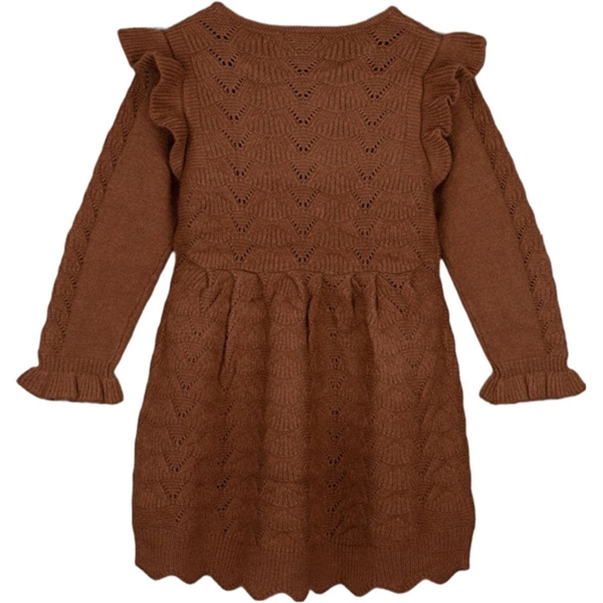 Fliink Carob Brown Benna New Ruffle Kjole 5