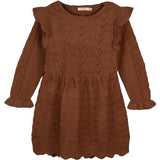 Fliink Carob Brown Benna New Ruffle Kjole