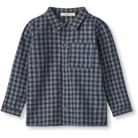 Fliink Navy Coda Check Skjorte