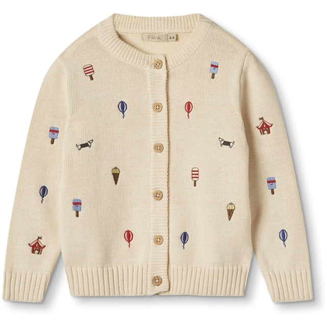 Fliink Sandshell Magic Embroidered Cardigan