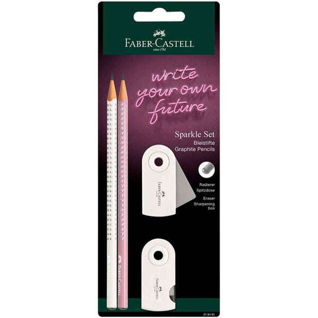 Faber Castell Grip Sparkle Coconut Milk Blyant 2 stk.