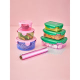 RICE Multicolor Opbevaringsbøtter 3-pak