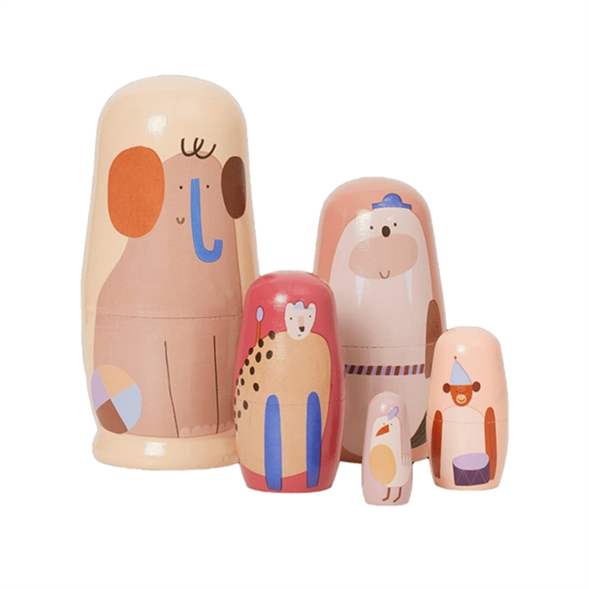 Ferm Living Critter Babushka-Dukker Pale-Yellow