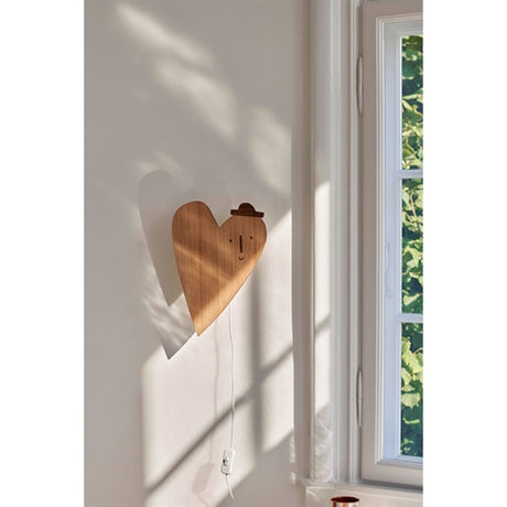 Ferm Living Lampe Hjerte Oiled Oak