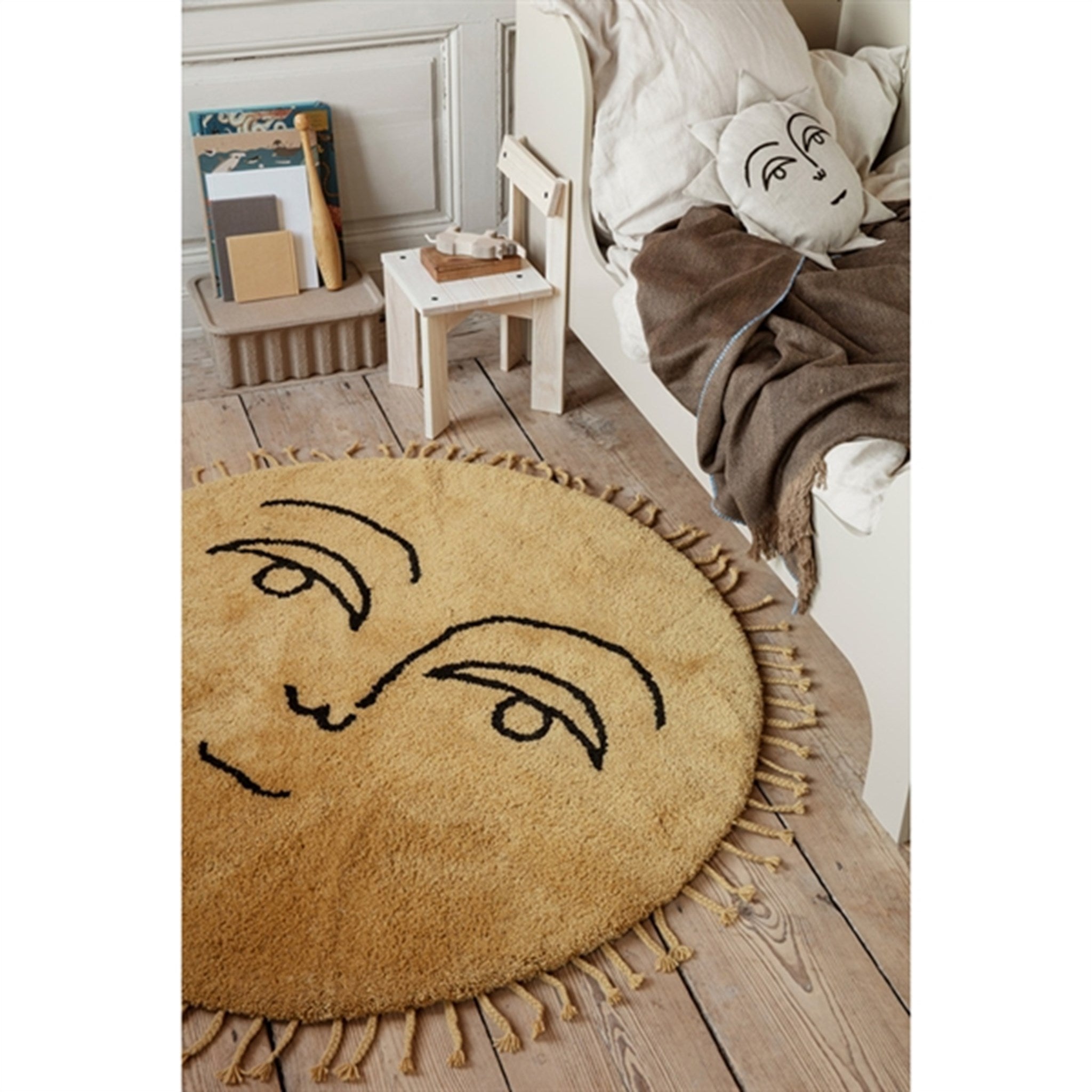 Ferm Living Sol Tufted Tæppe - Large Yellow 2