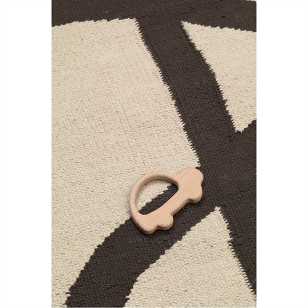 Ferm Living Lane Tæppe Off-White/Chocolate